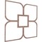 Ekena Millwork 39W x 39H x 14T Small Olivia Decorative Fretwork Wood Ceiling Panels, Walnut CELW39X39X0250OLVWA - alternate 4